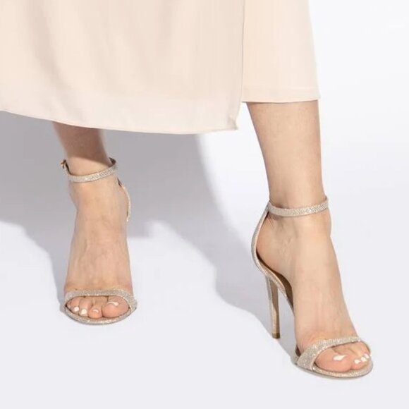 NEW STUART WEITZMAN Made In Spain Sandals 75 in poudre 1225 8t4 - Picture 10 of 11